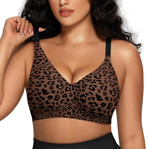 OEAK Women Comfortable Push up Bras Wireless Seamless Full Coverage Jelly Bra Buttery Soft Everyday Tshirt Bra Convertible Bra